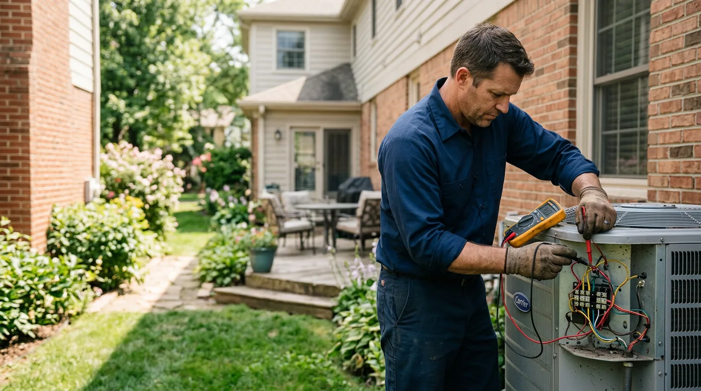 HVAC technician working near Walnut Shade, MO